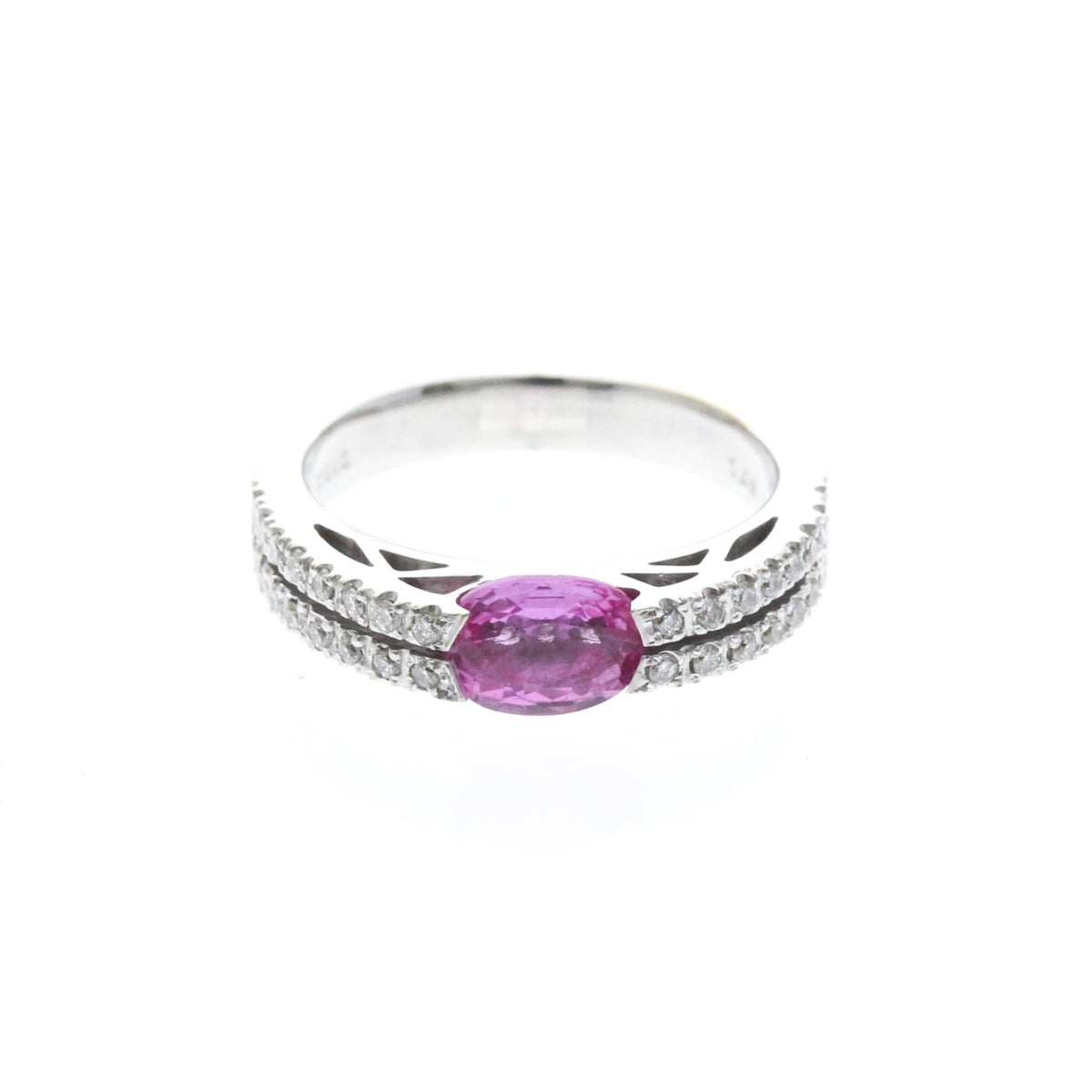 Ponte Vecchio · Sapphire & Diamond · 18K · Size 5.2 (EU 50.5)