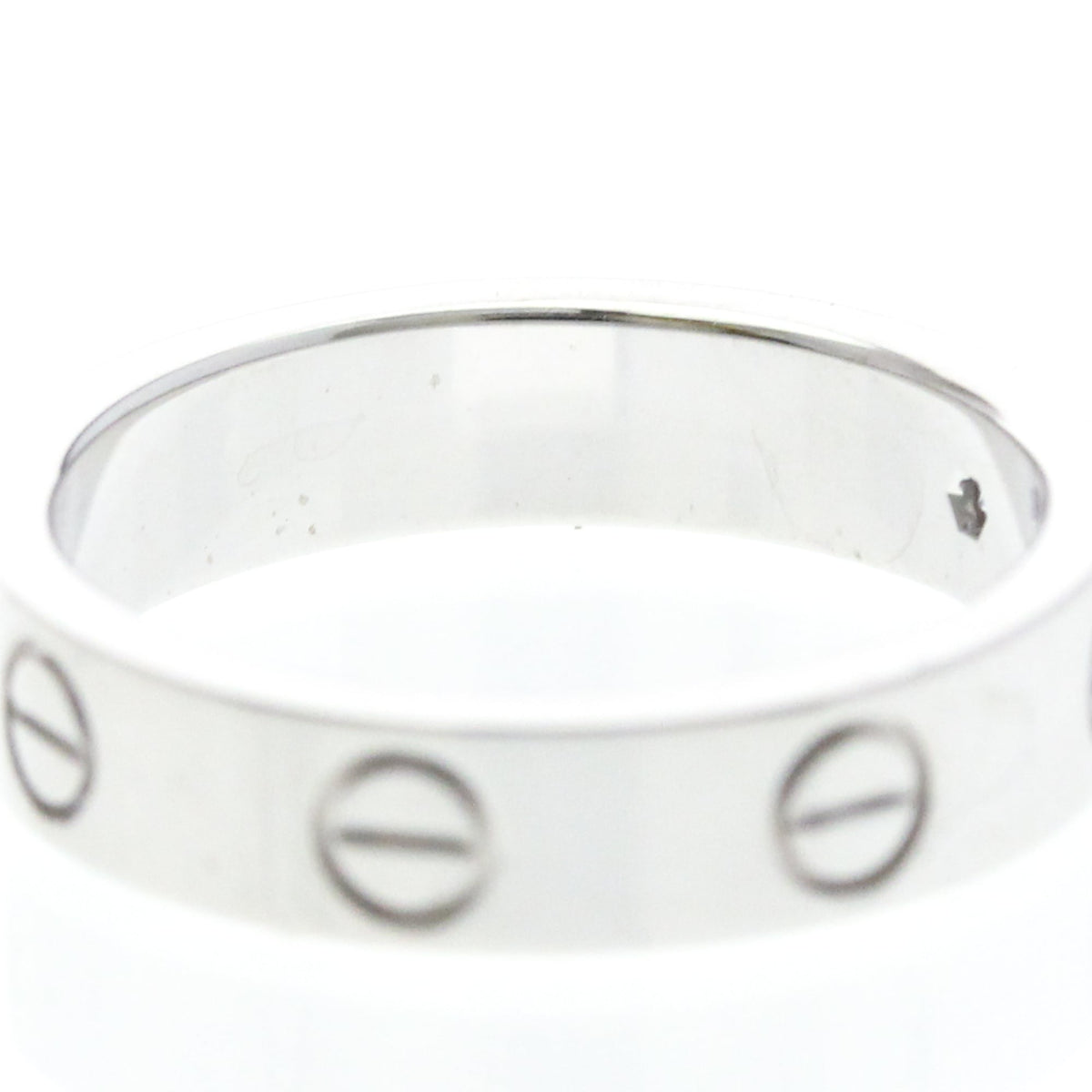 Cartier Mini Love · 18K White Gold · Diamond · Size 4.5 (EU 51.25)