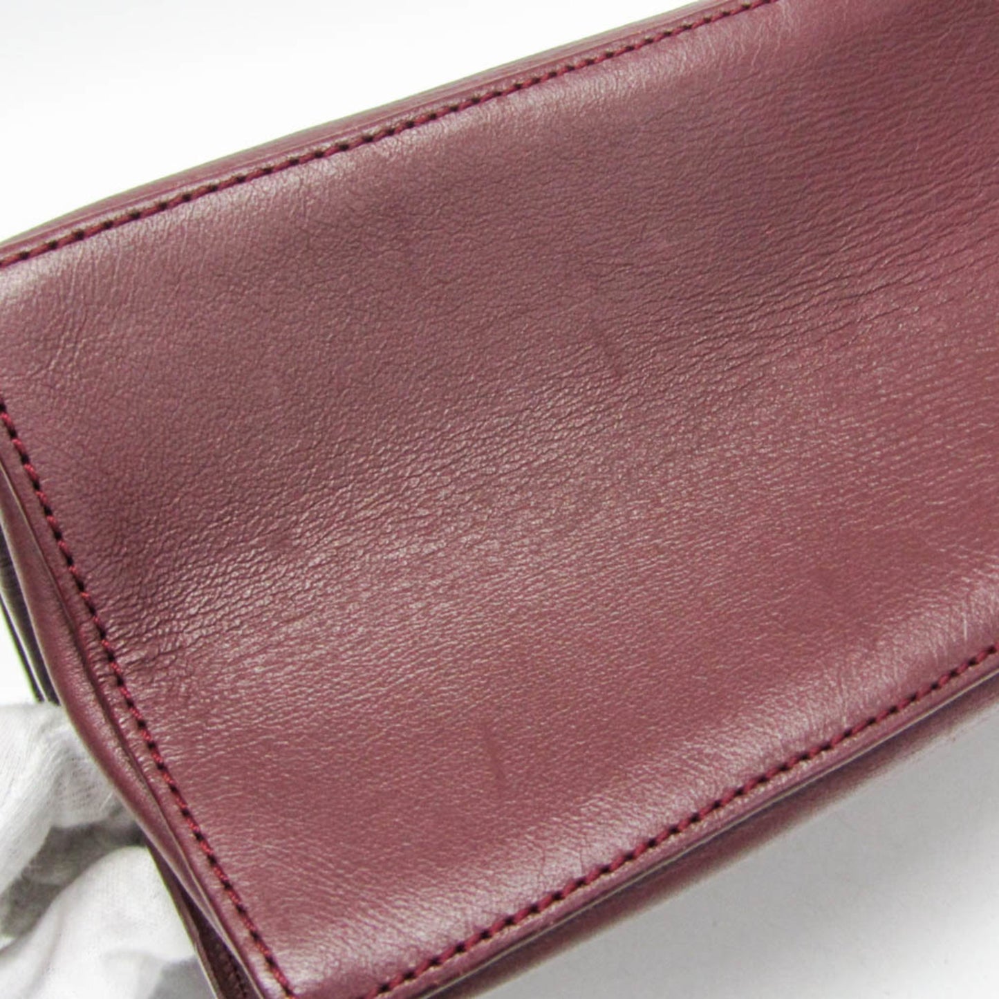 Balenciaga · Leather Shoulder Bag · Bordeaux