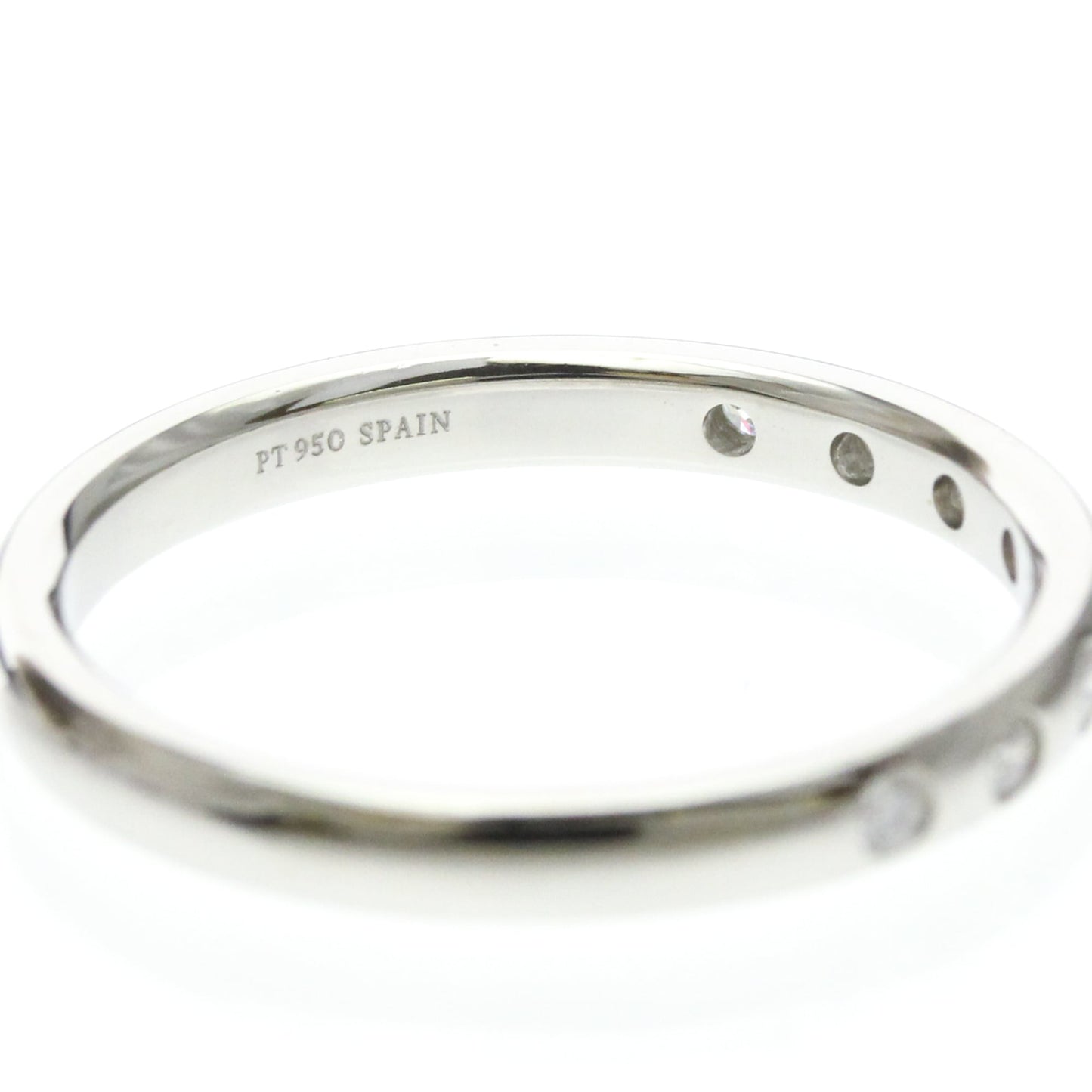Tiffany Stacking Band · 8 Diamonds · Platinum