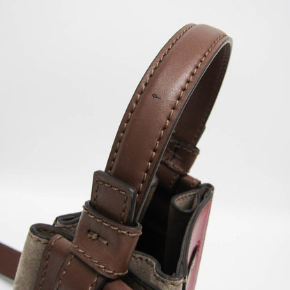Furla Miastella Mini Bucket · Suede Bordeaux
