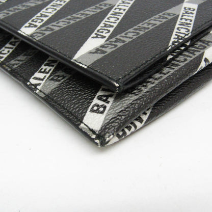 Balenciaga Logo Print · Leather Clutch