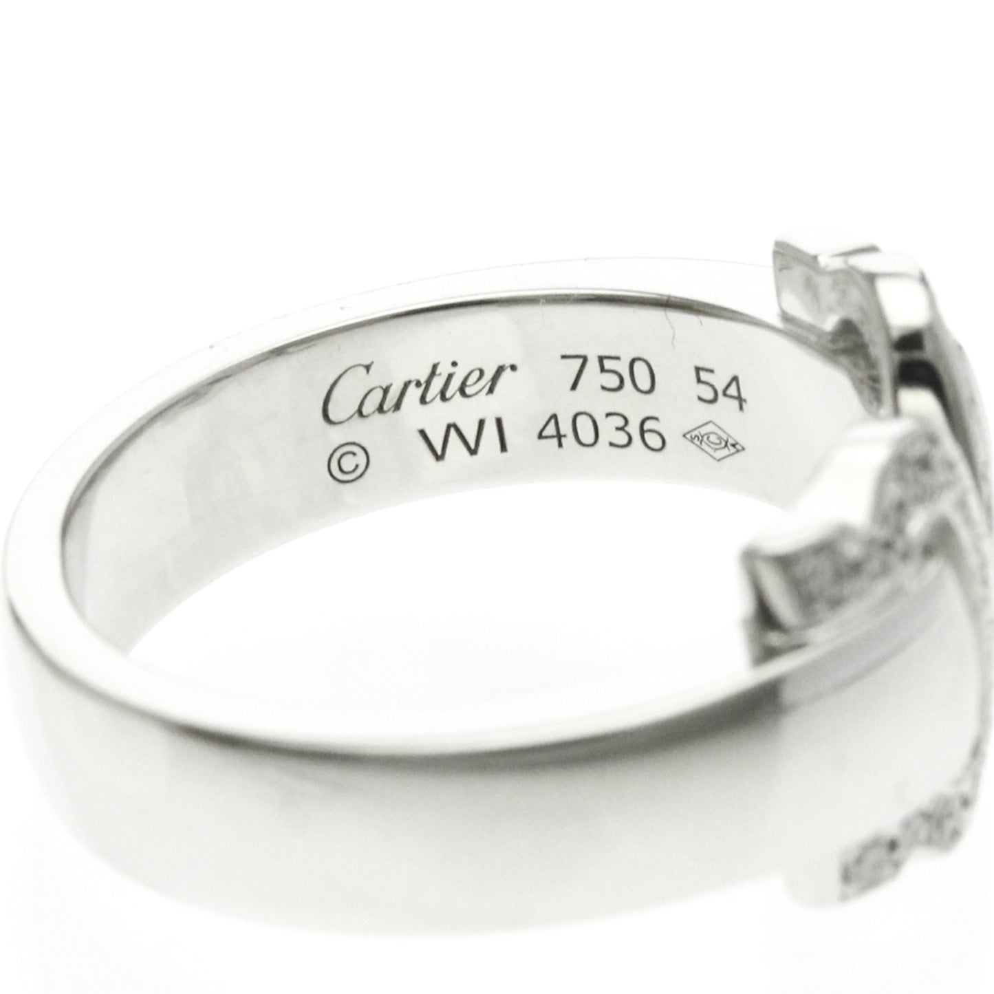 Cartier 2C Boucle · Diamond · 18K White Gold