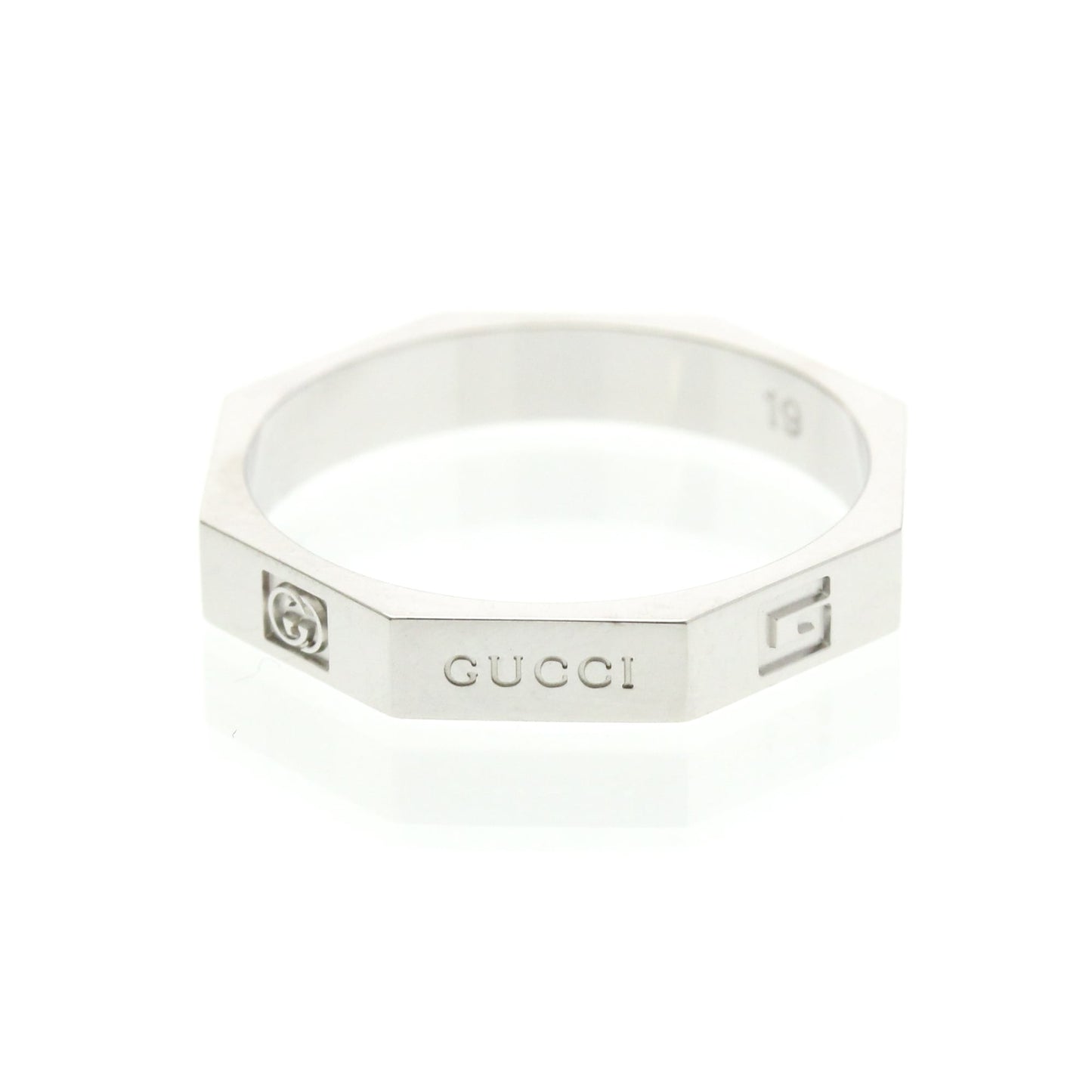 Gucci Octagonal Ring · 18K White Gold