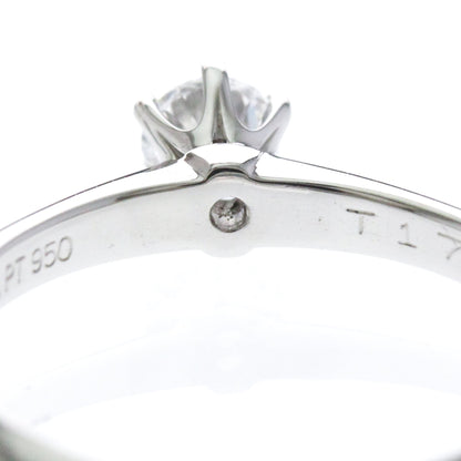 Tiffany Solitaire · Platinum · 0.22ct Diamond · Size 5 (EU 52.5)