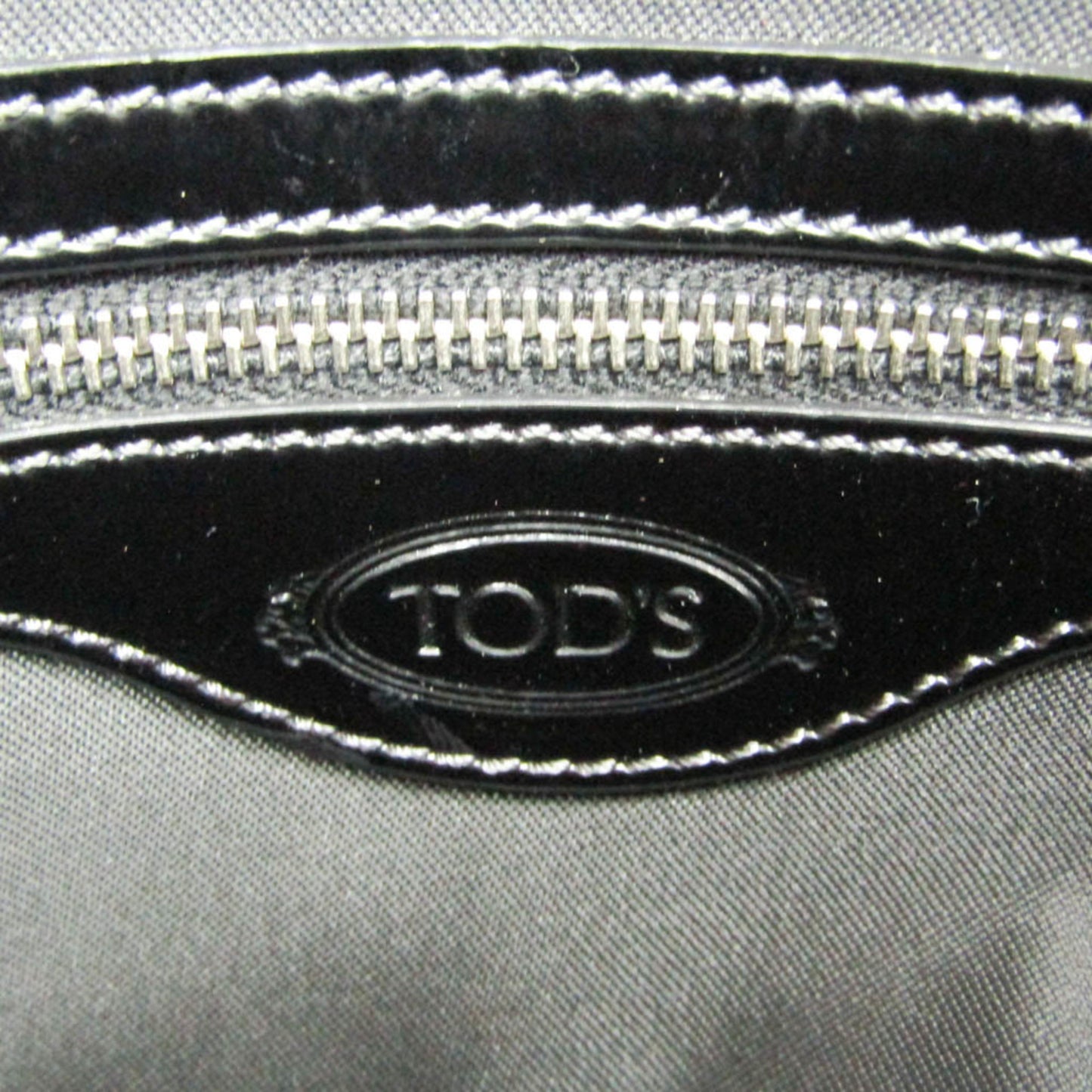 Tod's Small Boston · Canvas & Patent Leather