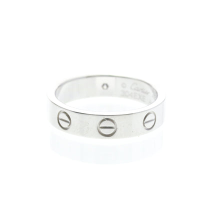 Cartier Mini Love · 18K White Gold · Diamond · Size 4.5 (EU 51.25)