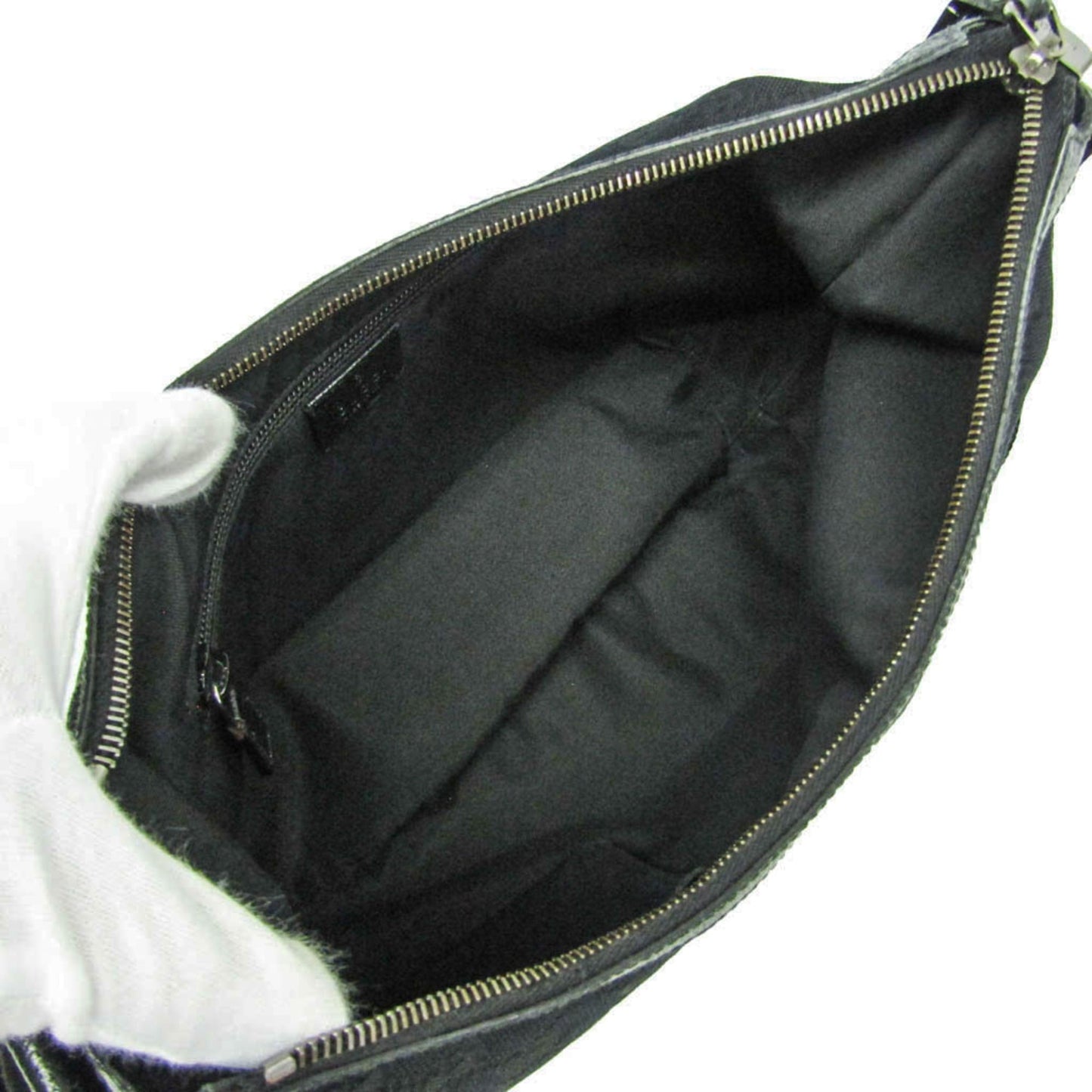 Gucci GG Canvas · Leather Shoulder Bag