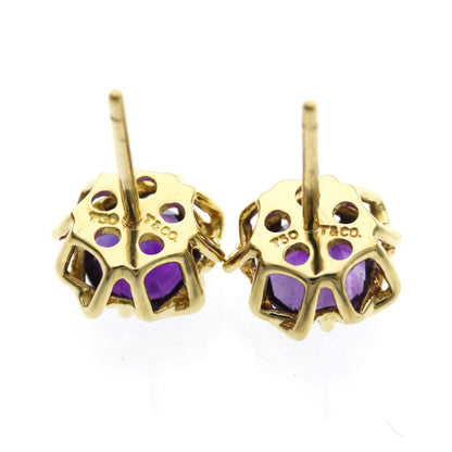 Tiffany Amethyst Studs · 18K Yellow Gold