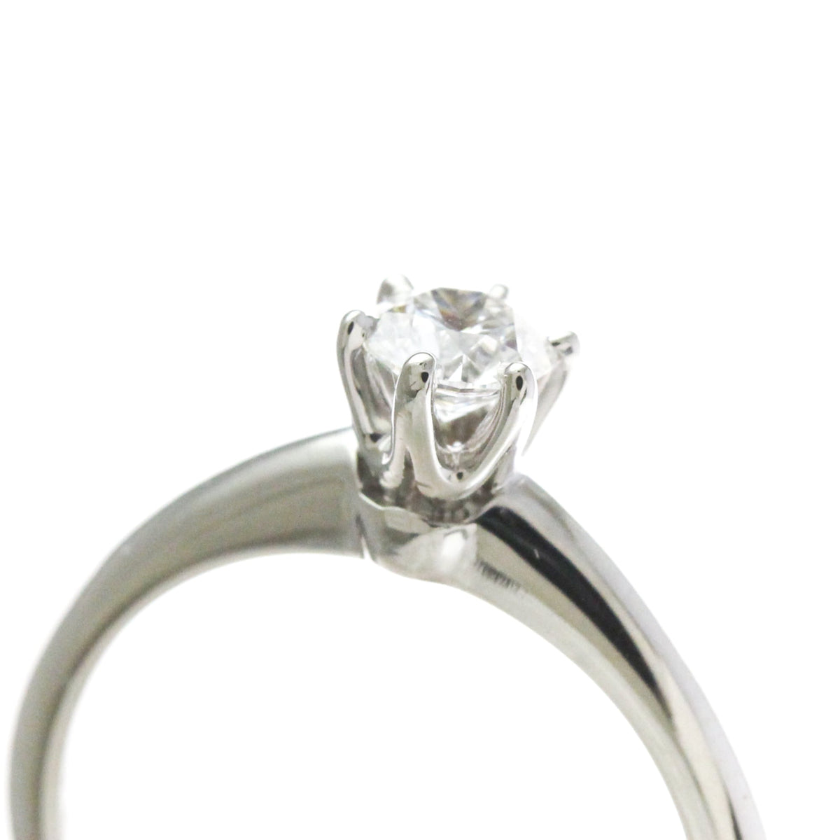 Tiffany Classic Solitaire · Platinum · Diamond · Size 4 (EU 47.5)