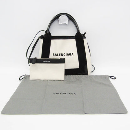 Balenciaga Navy Cabas XS · Canvas & Leather