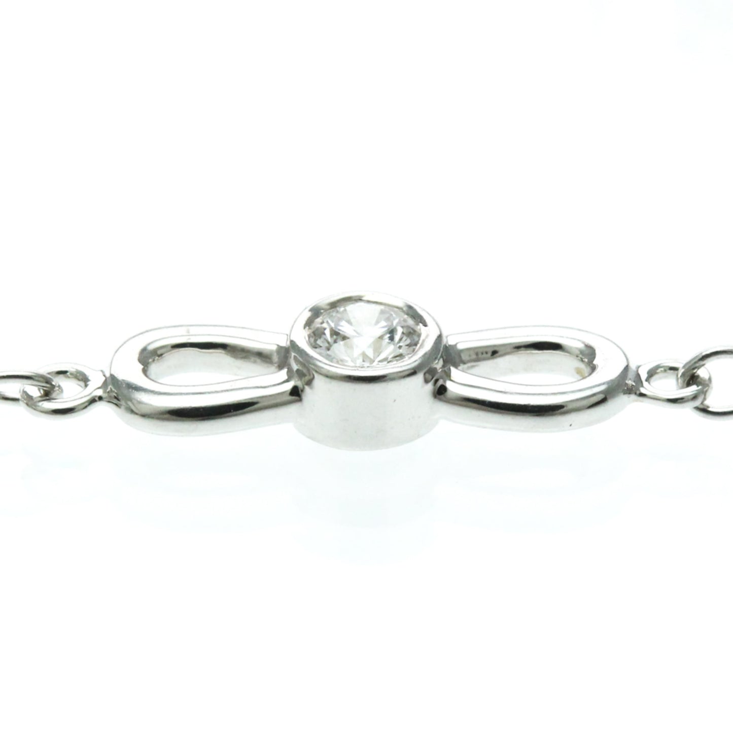Tiffany Ribbon · Diamond · 18K White Gold