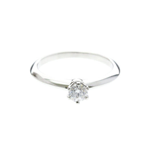 Tiffany Solitaire · 0.2ct Diamond · Platinum · Size 4.5 (EU 51.25)