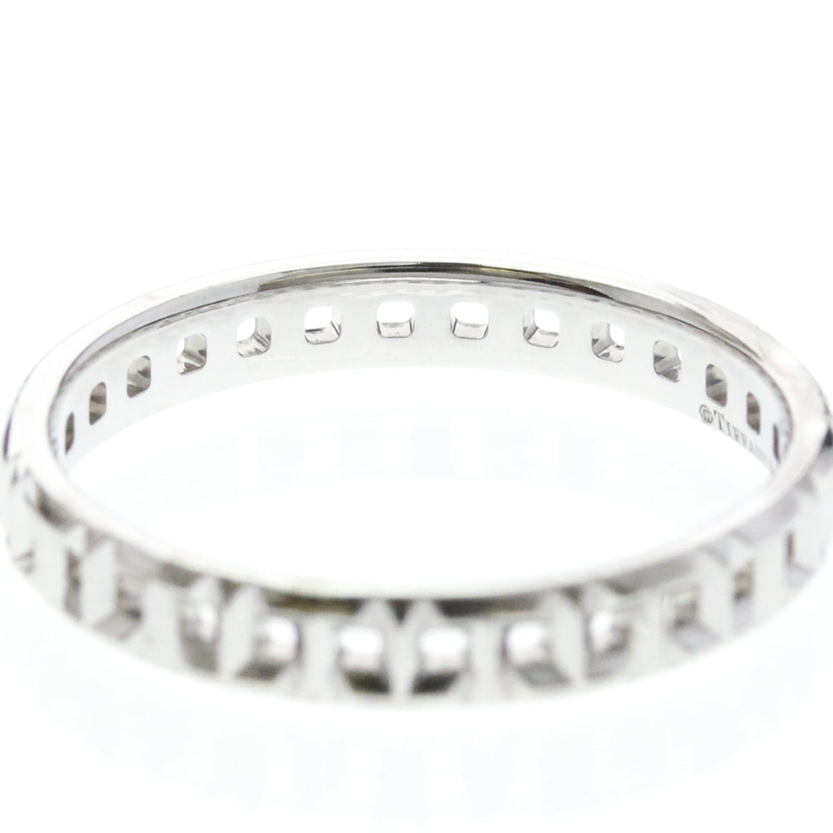 Tiffany T True · 18K White Gold · Size 10 (EU 65)