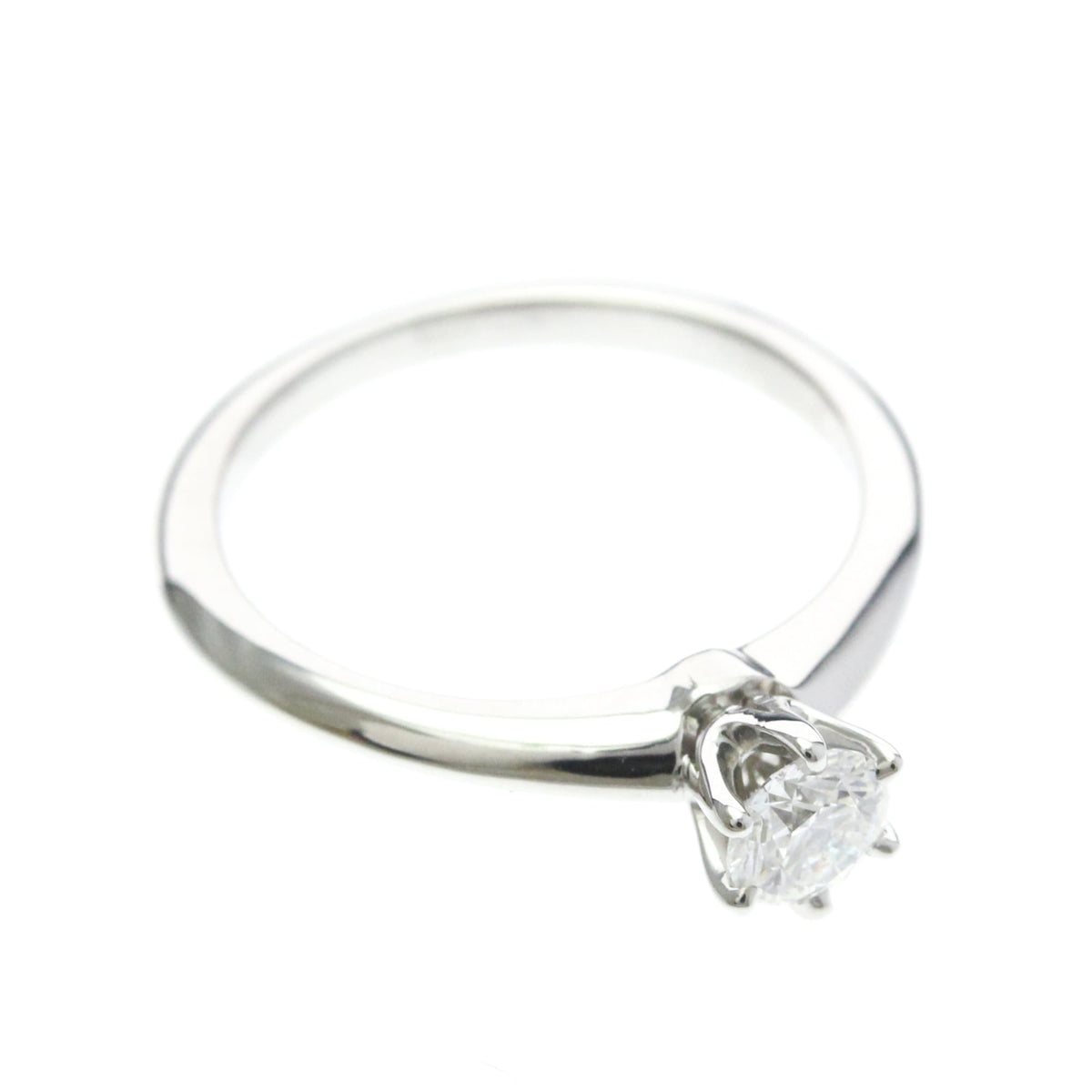 Tiffany Classic Solitaire · Platinum · Diamond · Size 4 (EU 47.5)