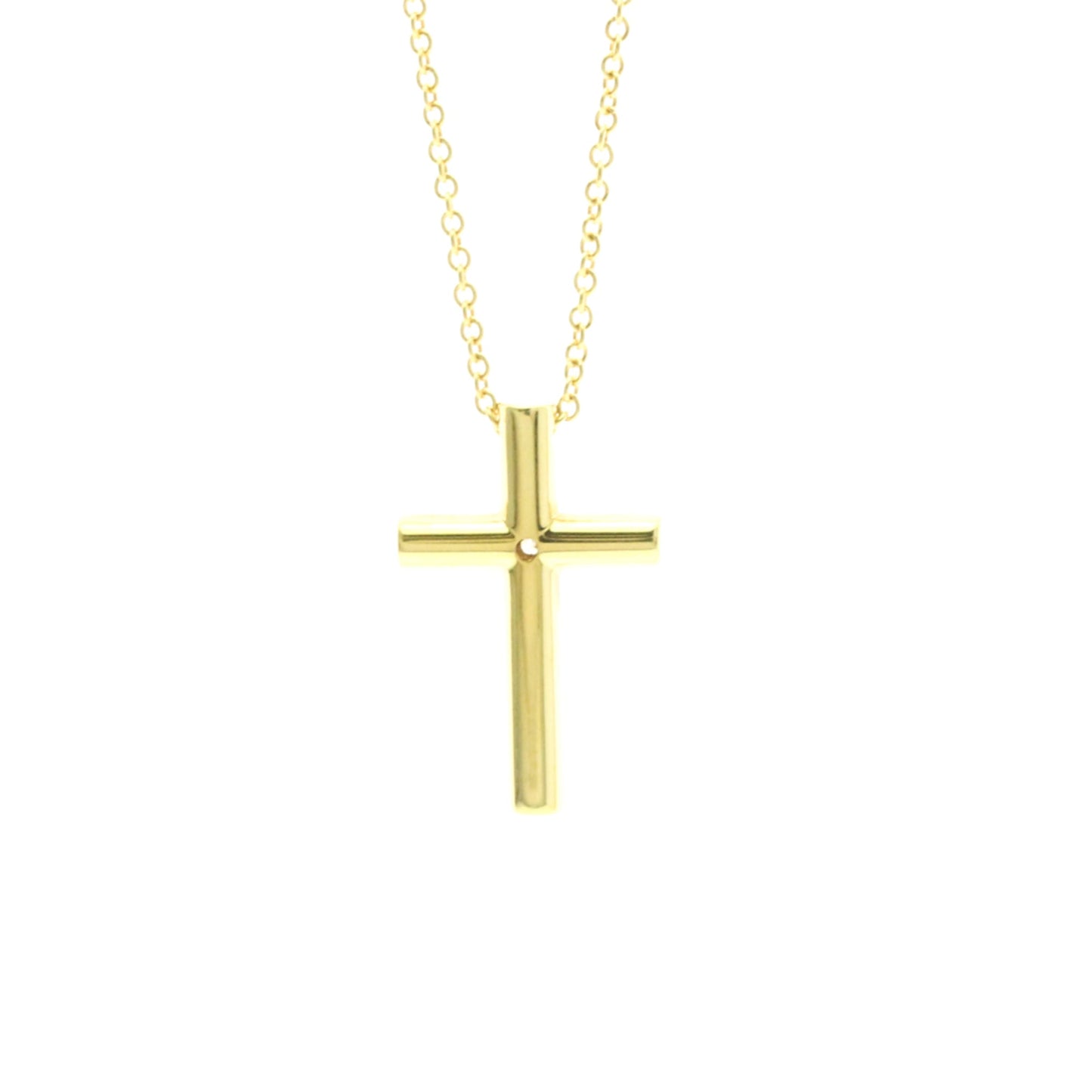 Tiffany Cross · Diamond · 18K Yellow Gold