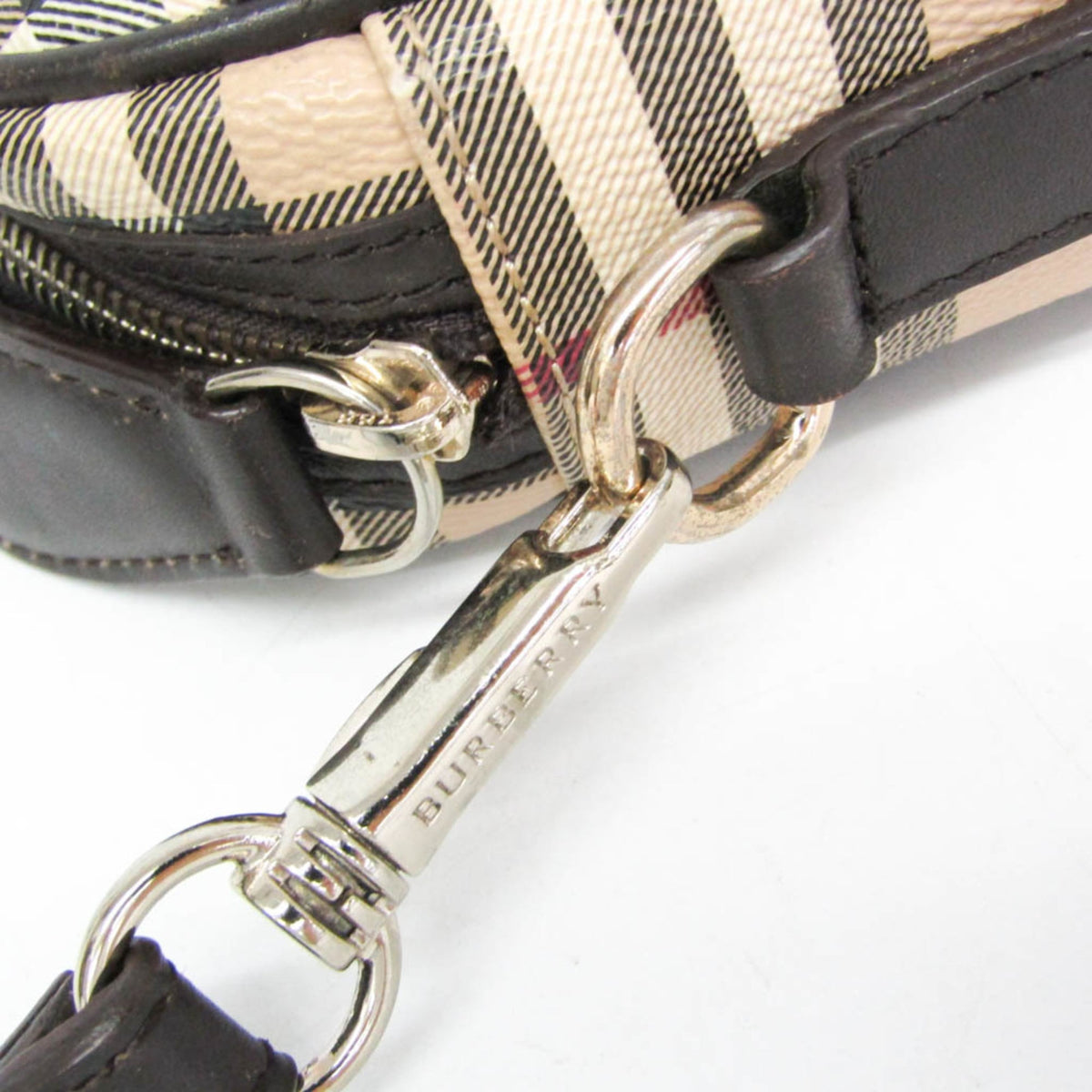Burberry Novacheck · Coated Canvas Clutch