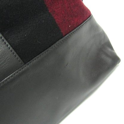 Celine Check Pattern Boston · Wool & Leather