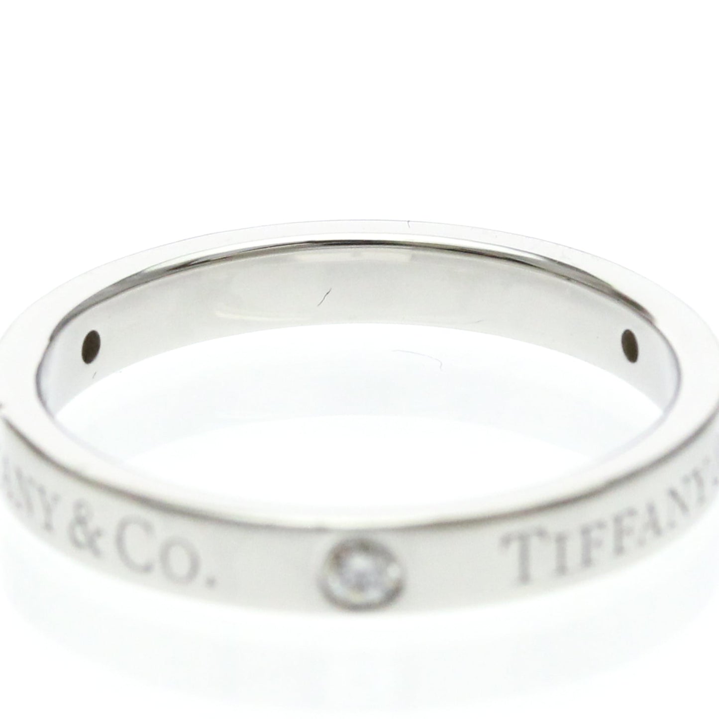 Tiffany Flat Band · Diamonds · Platinum