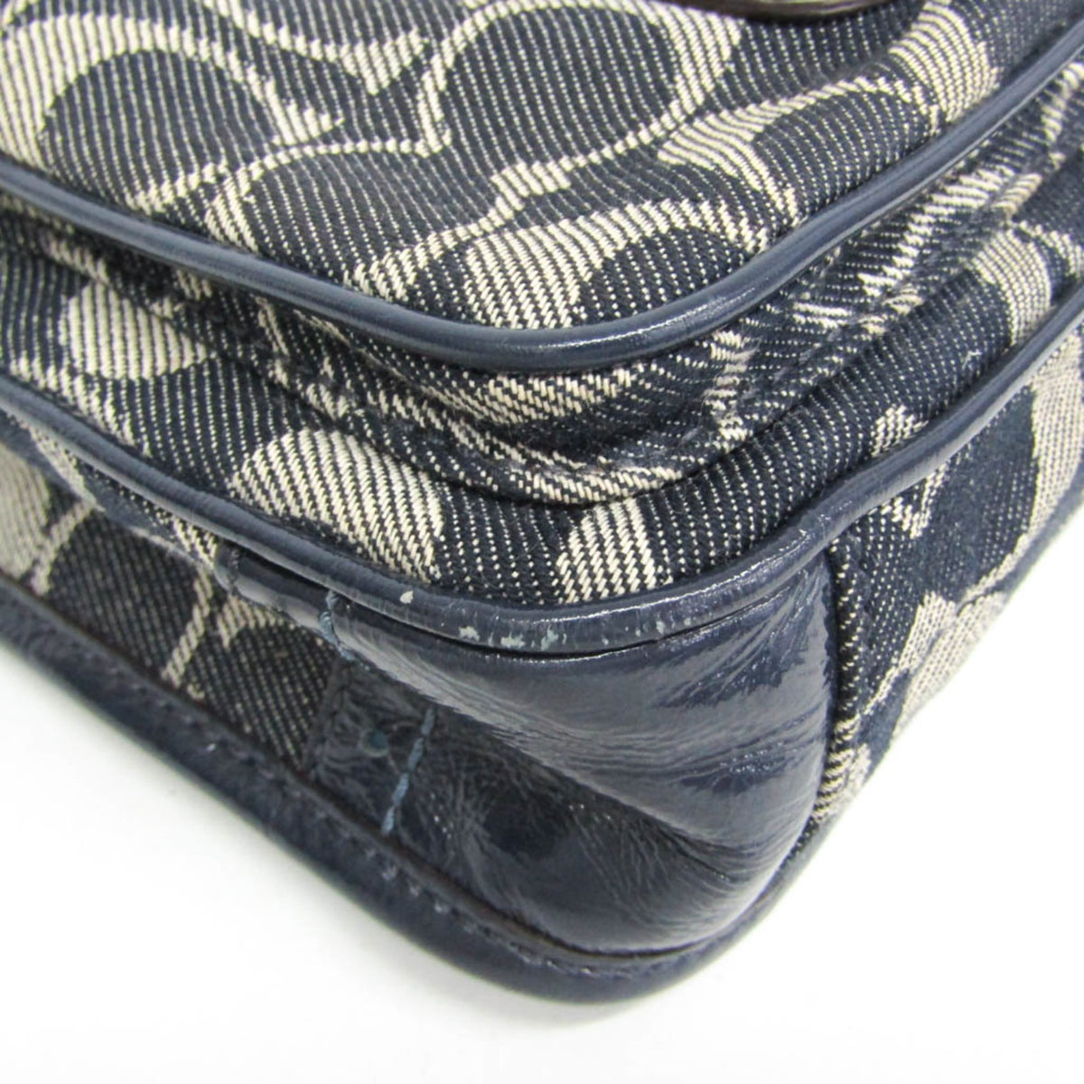 Coach Signature · Denim & Patent Leather