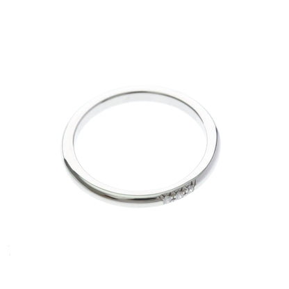 Tiffany Forever · Platinum · 3 Diamond Band · Size 6 (EU 55)