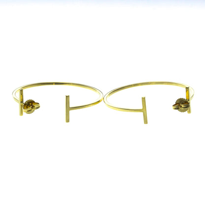 Tiffany T Wire · Hoops · 18K Yellow Gold
