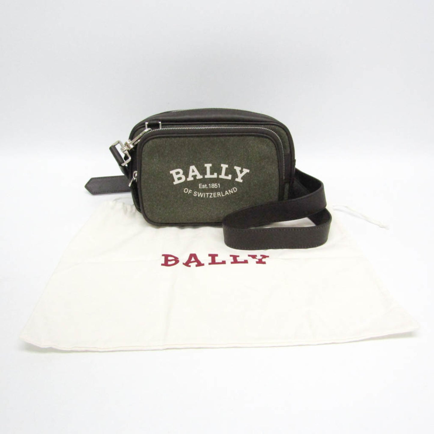 Bally · Canvas & Leather Shoulder Bag
