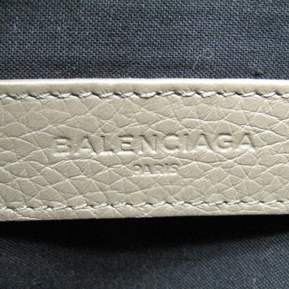 Balenciaga Classic · Greige Leather Clutch