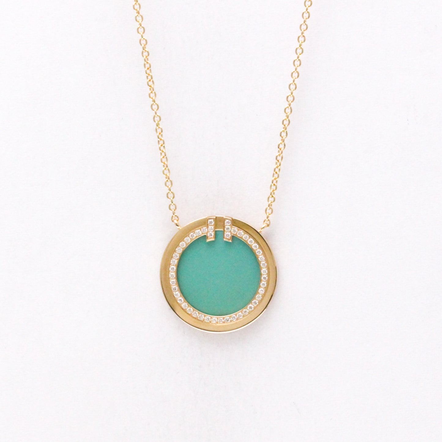 Tiffany T Two · Turquoise Diamond · Rose Gold