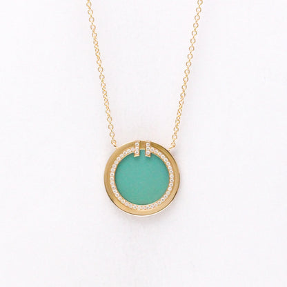 Tiffany T Two · Turquoise Diamond · Rose Gold