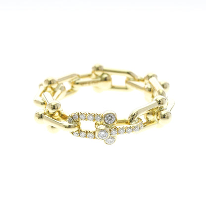 Tiffany Hardware Link · 18K Yellow Gold · Size 8 (EU 60)