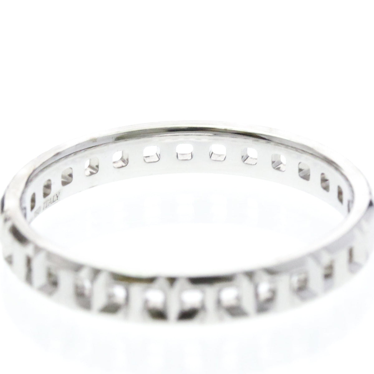 Tiffany T True · 18K White Gold · Size 10 (EU 65)
