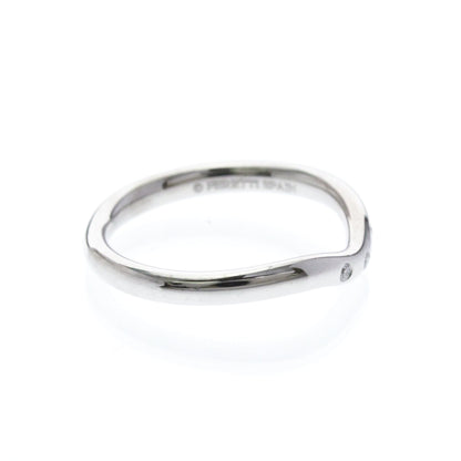 Tiffany Curved Band · Platinum · Diamonds