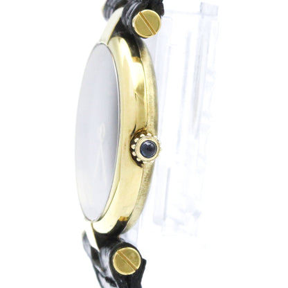 Cartier Must Vendome · Gold Plated · Quartz