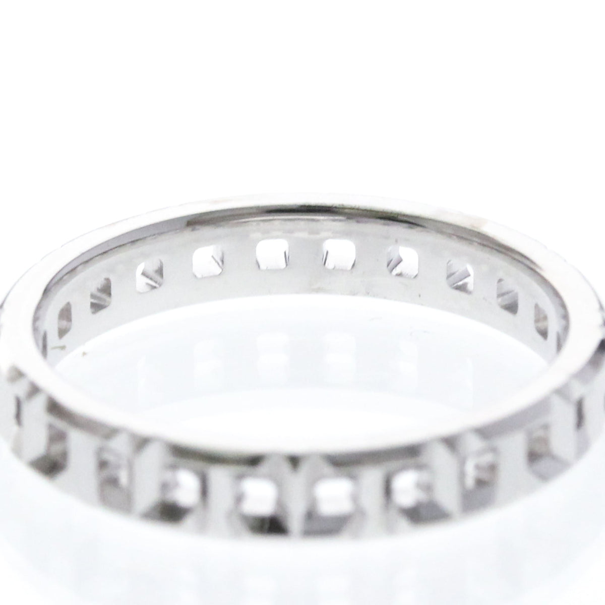 Tiffany T True Narrowing · 18K White Gold · Size 6.5 (EU 56.25)