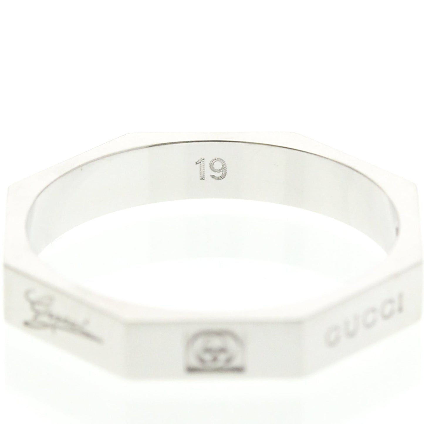 Gucci Octagonal Ring · 18K White Gold