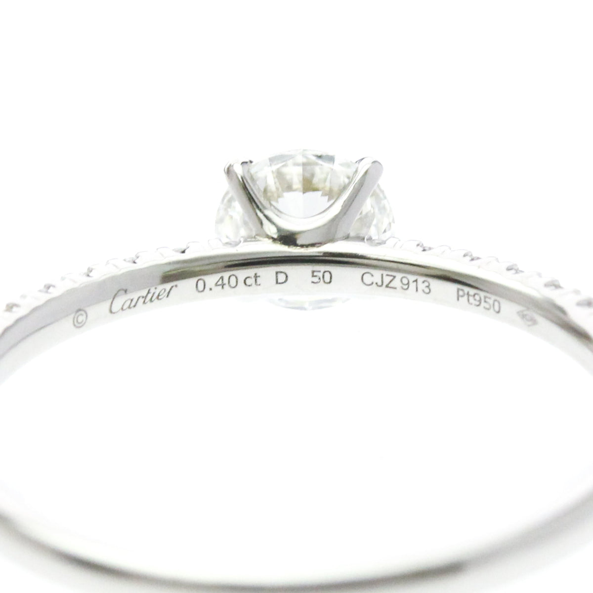 Cartier Etincelle · Platinum · Diamond · Size 5.25 (EU 53.13)