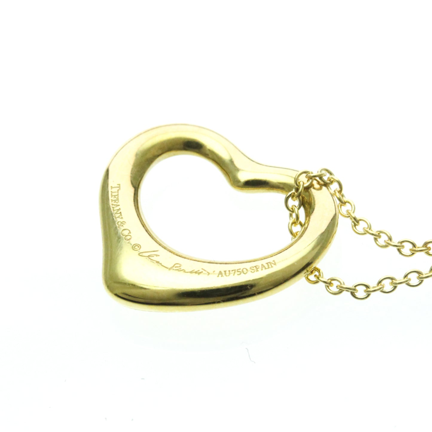 Tiffany Open Heart · 18K Yellow Gold · Diamond