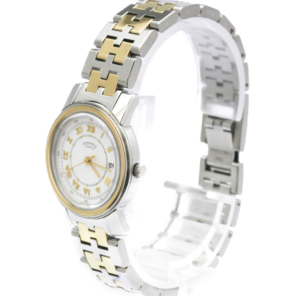 Hermes Carrick · Gold Plated Steel · Quartz