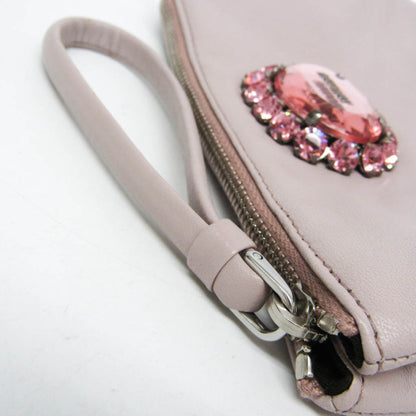 Miu Miu Nappa Cristal · Leather Pouch