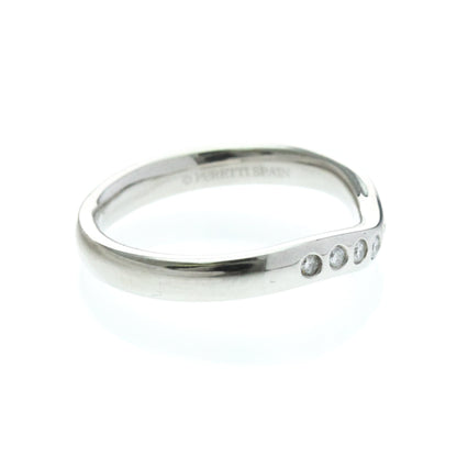 Tiffany Curved Band · Platinum · Diamond