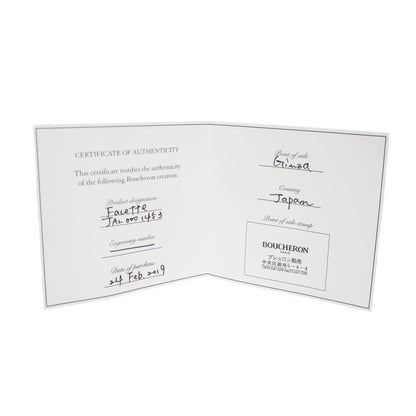 Boucheron Faceted · Platinum