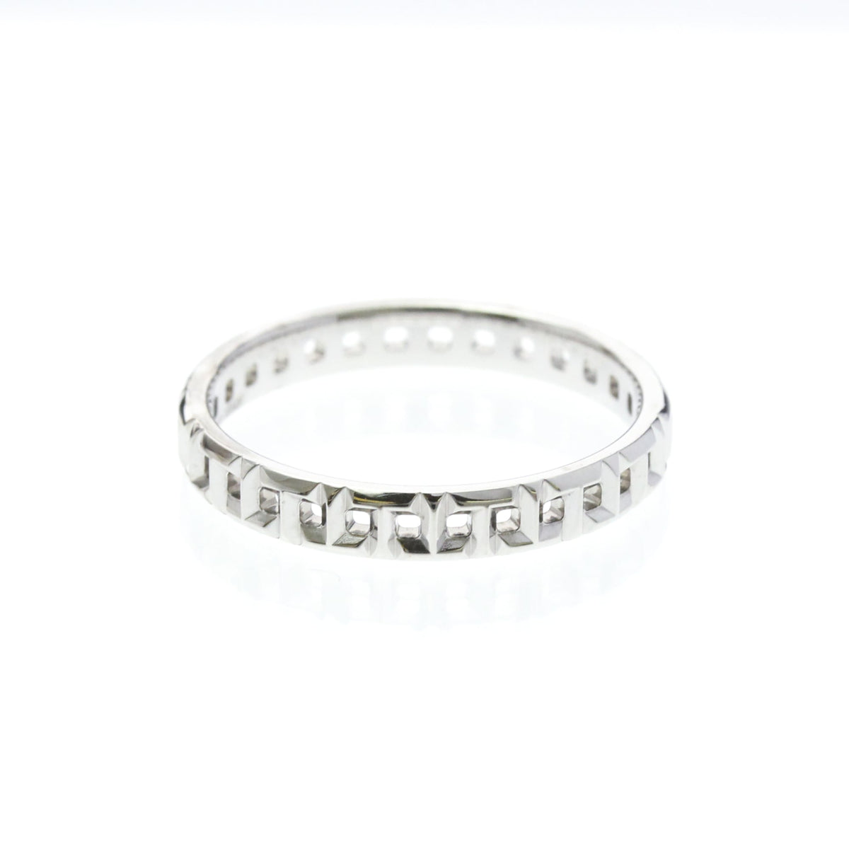 Tiffany T True · 18K White Gold · Size 10 (EU 65)