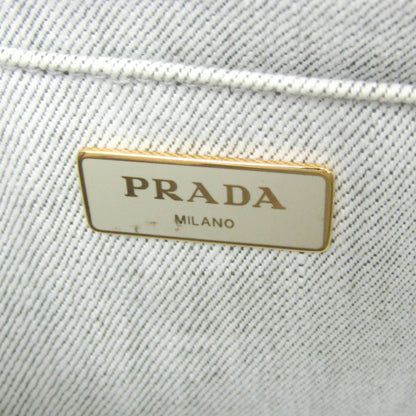 Prada Canapa · Denim · Flower Corsage