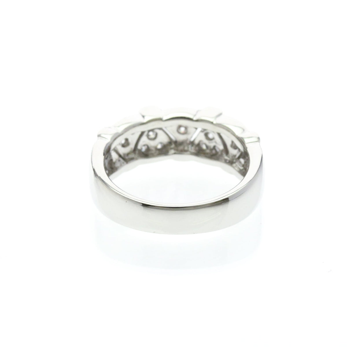 Mikimoto Diamond · Platinum950 · Band Ring · Size 6 (EU 55)