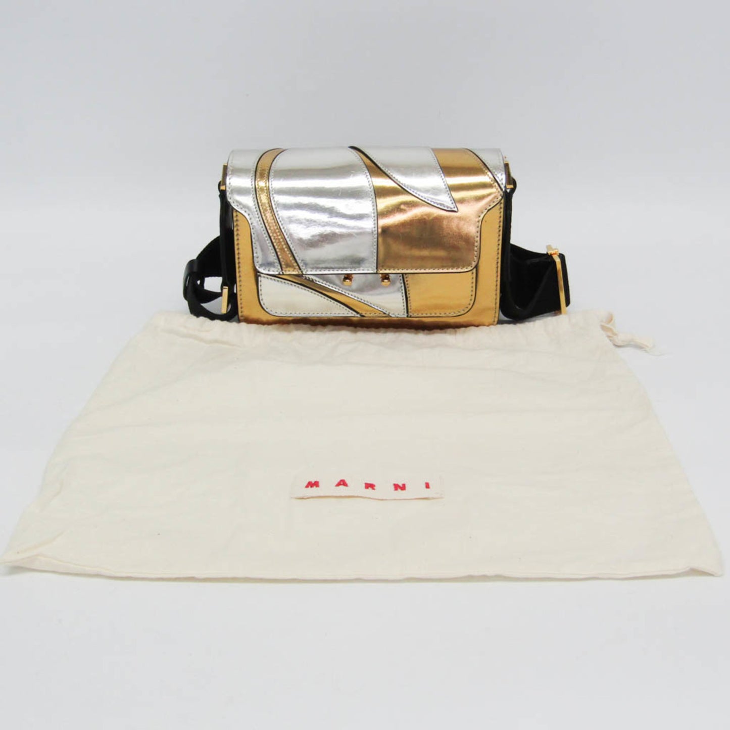 Marni Trunk Mini · Metallic Leather