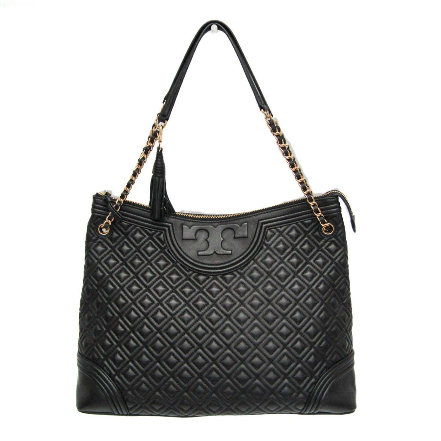 Tory Burch Quilted Chain · Leather Tote
