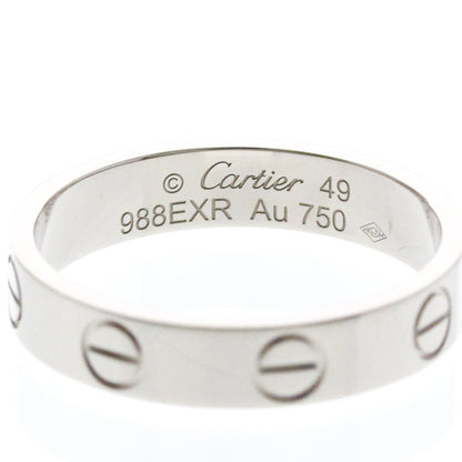 Cartier Mini Love · 18K White Gold · Size 4.75 (EU 51.88)