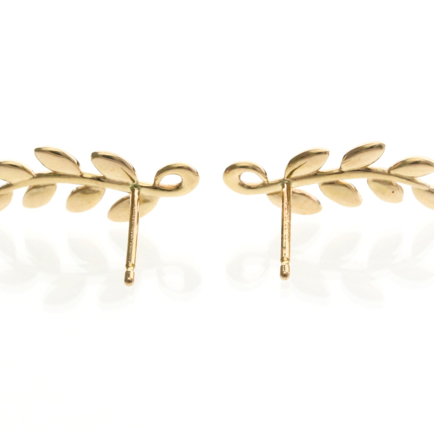 Tiffany Olive Leaf · Rose Gold Studs