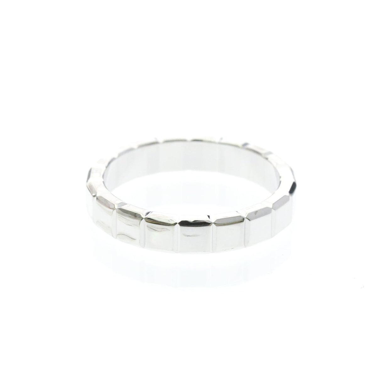 Chopard Ice Cube · 18K White Gold · Diamond · Size 7.6 (EU 56.5)